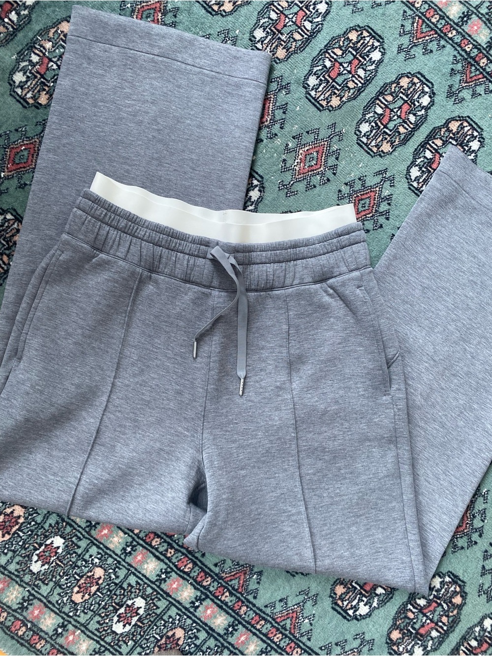 Spanx Air Essentials soft grey sweatpants with waistband